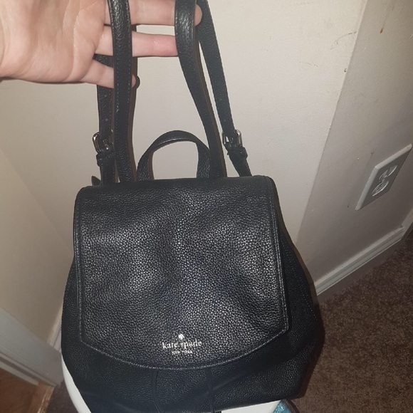 New Kate Spade black leather book bag and wallet main image 5